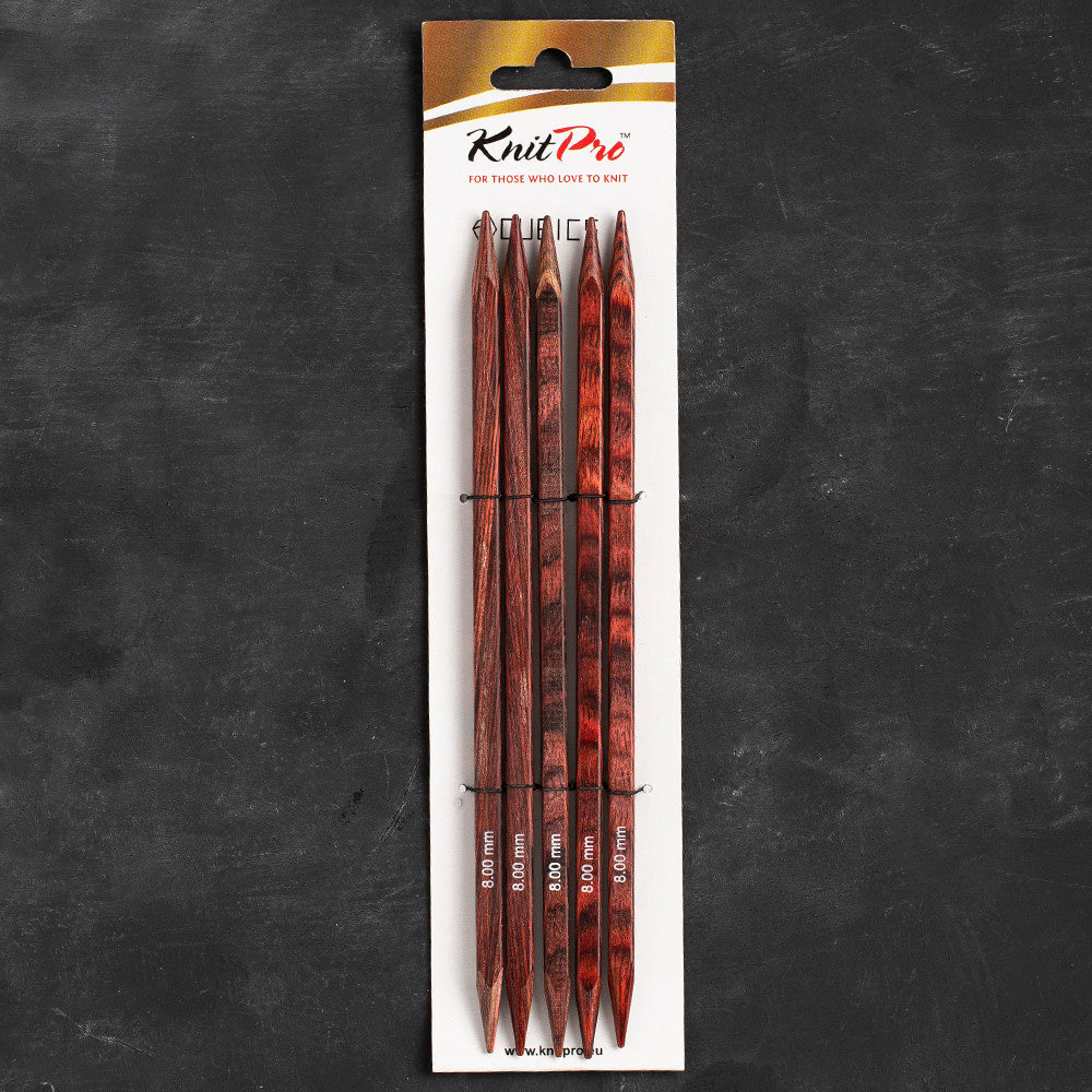 Knitpro Symfonie Cubics 8mm 20cm Kübik Çorap Şişi - 25119